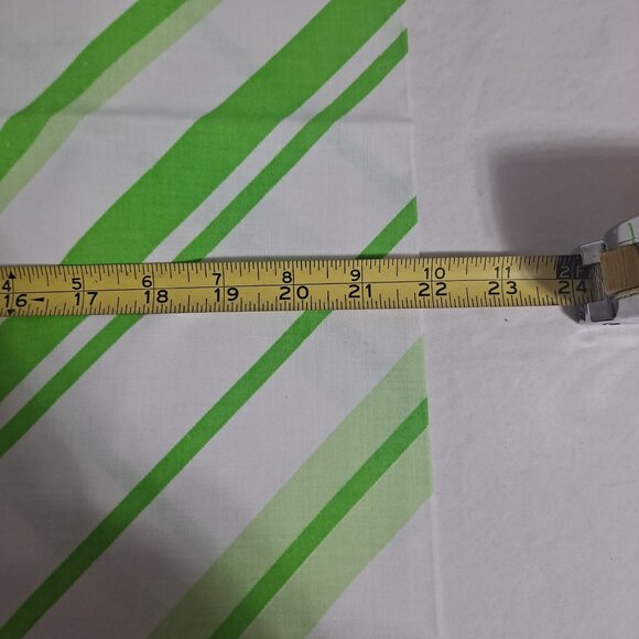 Vintage Pillowcases Cannon Sheets Striped Handmade Unique 22" x 29" MOD 70s - Picture 5 of 6